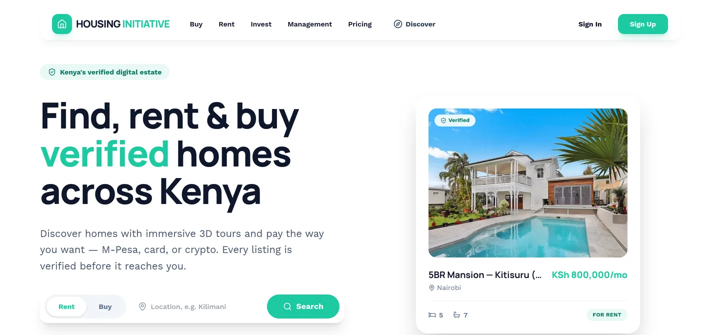 Housing Initiative — product screenshot